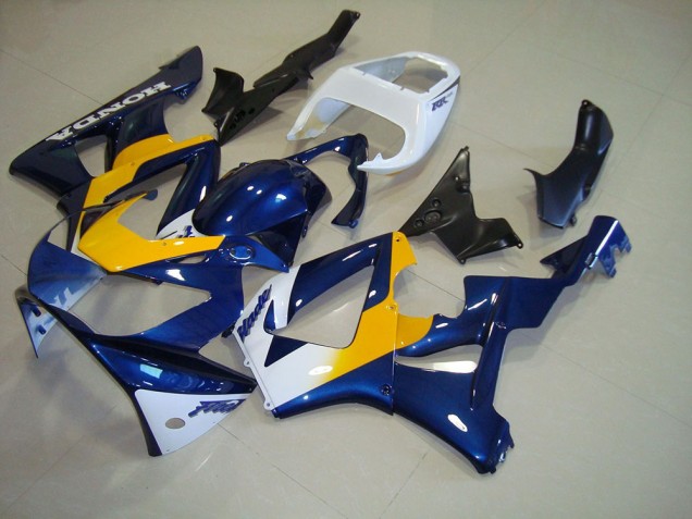 00-01 Dark Blue Yellow White Honda CBR900RR 929 Motorcycle Fairings 00-01 Dark Blue Yellow White Honda CBR900RR 929 Motorcycle Fairings