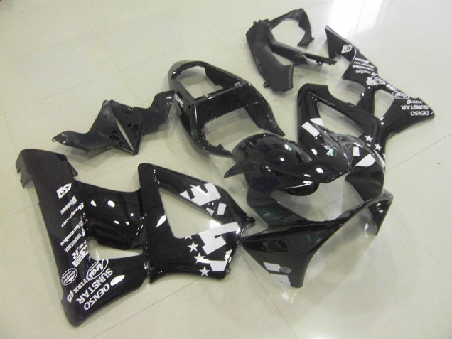 00-01 Glossy Black with Start Honda CBR900RR 929 Motorcycle Fairings 00-01 Glossy Black with Start Honda CBR900RR 929 Motorcycle Fairings