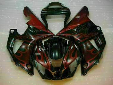 00-01 Orange Yamaha YZF R1 Motorcycle Fairing