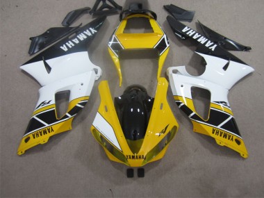 00-01 Yellow White Black Yamaha YZF R1 Motorcycle Fairings