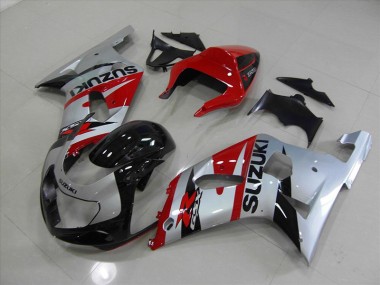 01-03 Black Red Suzuki GSXR 750 Motorcycle Fairings