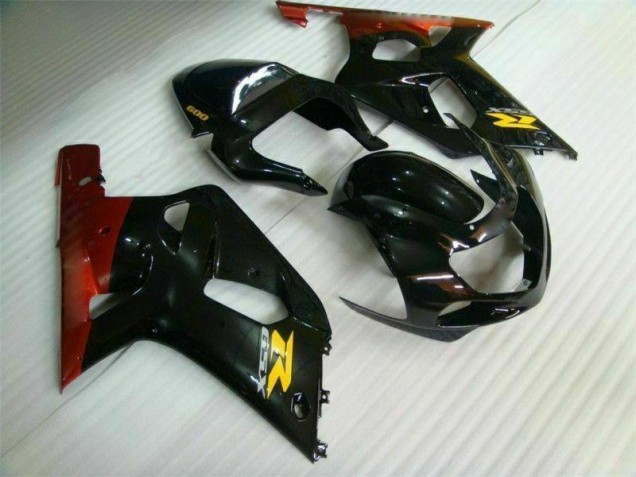 01-03 Black Suzuki GSXR 600/750 Motorcycle Fairing