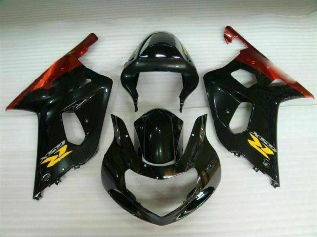 01-03 Black Suzuki GSXR 600/750 Motorcycle Fairing