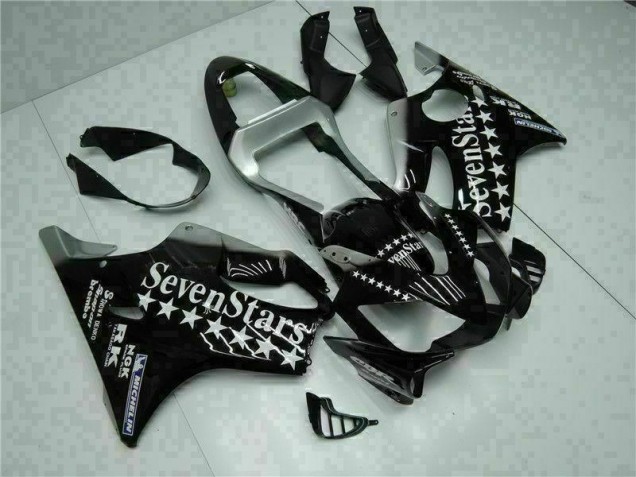 01-03 Black White SevenStarss Honda CBR600 F4i Motorcycle Fairings 01-03 Black White SevenStarss Honda CBR600 F4i Motorcycle Fairings
