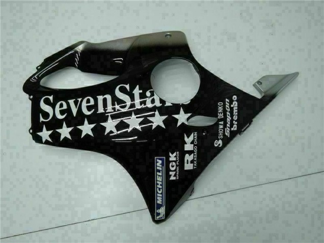 01-03 Black White SevenStarss Honda CBR600 F4i Motorcycle Fairings 01-03 Black White SevenStarss Honda CBR600 F4i Motorcycle Fairings