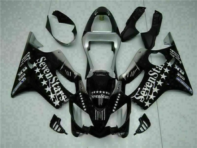 01-03 Black White SevenStarss Honda CBR600 F4i Motorcycle Fairings 01-03 Black White SevenStarss Honda CBR600 F4i Motorcycle Fairings