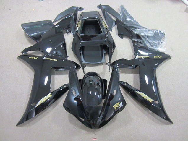 02-03 Black Gold Decal Yamaha YZF R1 Motorcycle Fairings 02-03 Black Gold Decal Yamaha YZF R1 Motorcycle Fairings