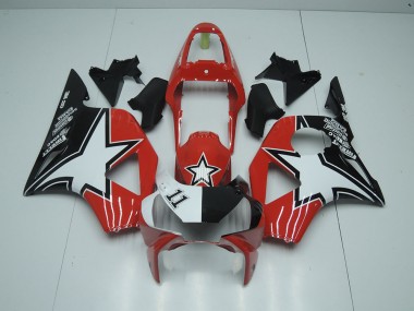02-03 Black Red Star Honda CBR900RR 954 Motorcycle Fairings
