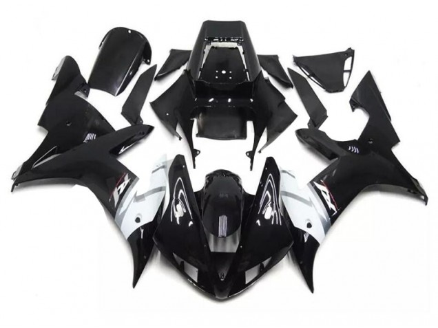 02-03 Black White Yamaha YZF R1 Motorcycle Fairing 02-03 Black White Yamaha YZF R1 Motorcycle Fairing