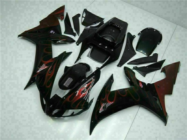 02-03 Black Yamaha YZF R1 Full Motorcycle Fairing Kits 02-03 Black Yamaha YZF R1 Full Motorcycle Fairing Kits