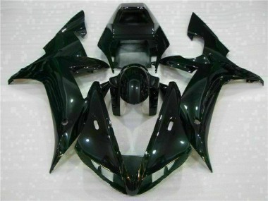 02-03 Black Yamaha YZF R1 Motorcycle Fairing Kits & Plastic