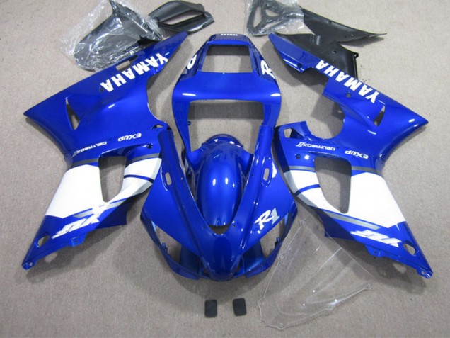 02-03 Blue White Yamaha YZF R1 Full Motorcycle Fairing Kits