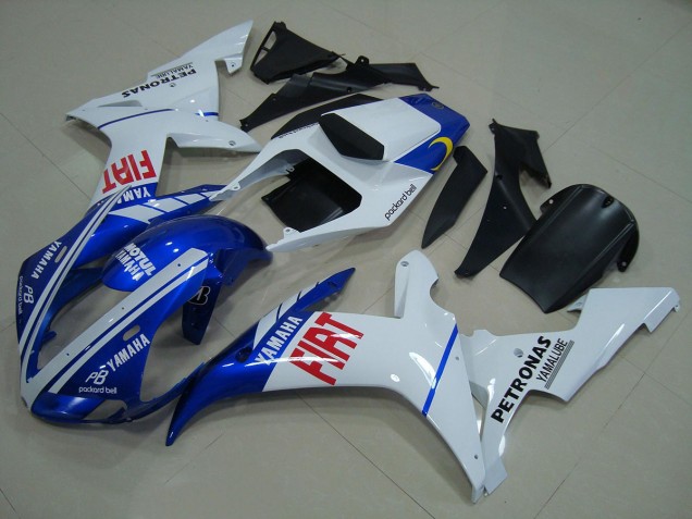 02-03 Blue White Yamaha YZF R1 Motorcycle Fairings 02-03 Blue White Yamaha YZF R1 Motorcycle Fairings