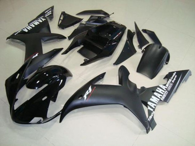 02-03 Matte Black White Yamaha YZF R1 Motorcycle Fairings 02-03 Matte Black White Yamaha YZF R1 Motorcycle Fairings