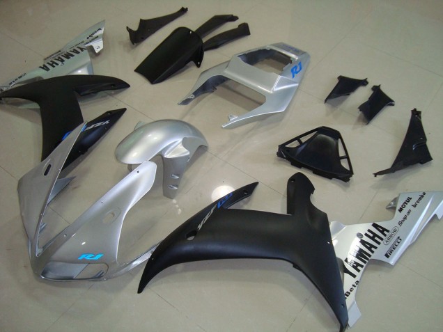 02-03 Silver Blue Yamaha YZF R1 Motorcycle Fairings 02-03 Silver Blue Yamaha YZF R1 Motorcycle Fairings