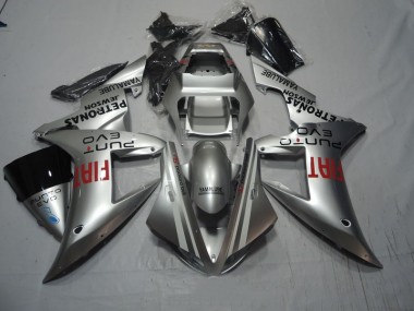 02-03 Silver Fiat Yamaha YZF R1 Motorcycle Fairings
