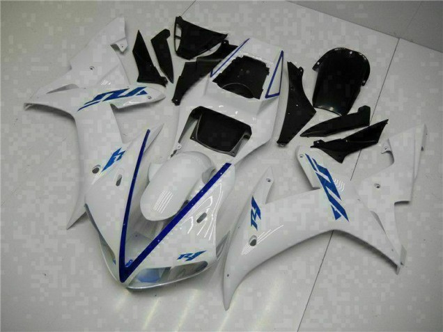 02-03 White Yamaha YZF R1 Motorcycle Fairings 02-03 White Yamaha YZF R1 Motorcycle Fairings