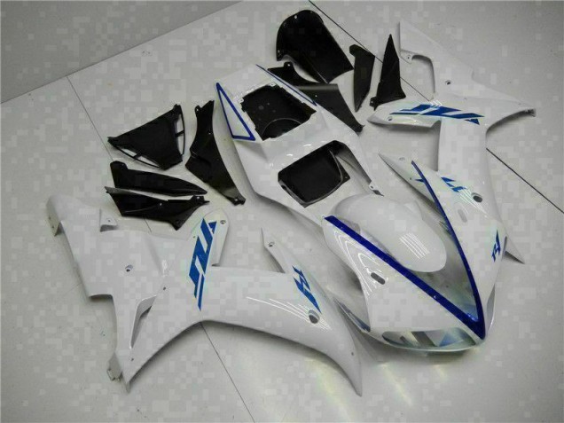 02-03 White Yamaha YZF R1 Motorcycle Fairings 02-03 White Yamaha YZF R1 Motorcycle Fairings