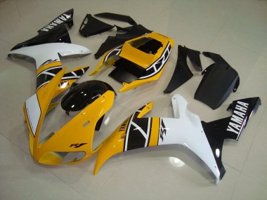 02-03 Yellow Anniversary Yamaha YZF R1 Motorcycle Fairings