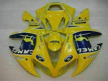 02-03 Yellow Yamaha YZF R1 Motorcycle Fairings