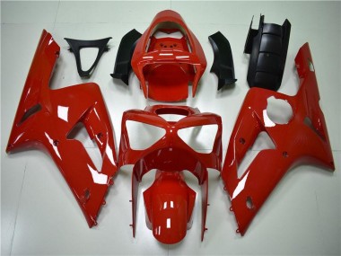 03-04 Red Kawasaki ZX6R Motorcycle Fairings