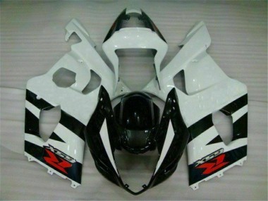 03-04 White Black Suzuki GSXR 1000 Motorcycle Bodywork