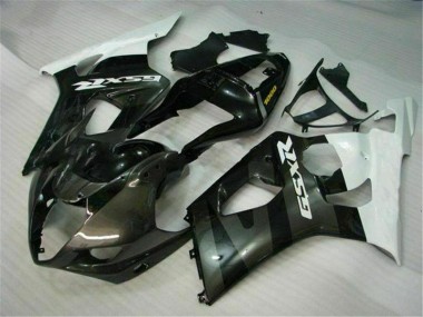 03-04 White Black Suzuki GSXR 1000 Motorcycle Fairing