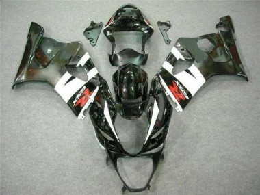 03-04 White Black Suzuki GSXR 1000 Motorcycle Fairings