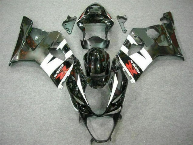 03-04 White Black Suzuki GSXR 1000 Motorcycle Fairings 03-04 White Black Suzuki GSXR 1000 Motorcycle Fairings