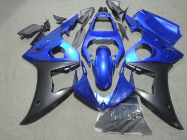 03-05 Blue Black Yamaha YZF R6 Motorcycle Fairing