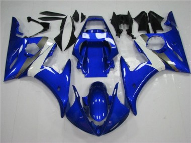03-05 Blue White Yamaha YZF R6 Motorcycle Bodywork