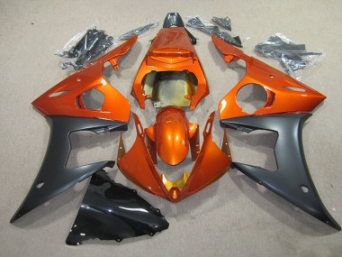 03-05 Orange Black Yamaha YZF R6 Motorcycle Fairing
