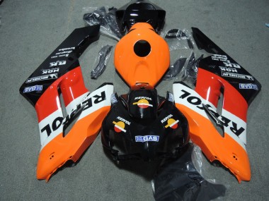 04-05 Black Orange Repsol Honda CBR1000RR Motorcycle Fairing