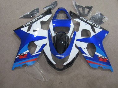 04-05 Blue White Suzuki GSXR 600 Motorcycle Fairing