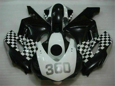 04-05 White Black Honda CBR1000RR Motorcycle Fairing