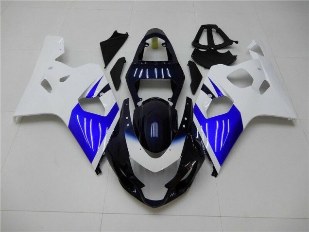 04-05 White Blue Suzuki GSXR 600/750 Motorcycle Fairings 04-05 White Blue Suzuki GSXR 600/750 Motorcycle Fairings