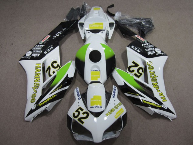 04-05 White Green Hannspree 52 Honda CBR1000RR Motorcycle Fairing 04-05 White Green Hannspree 52 Honda CBR1000RR Motorcycle Fairing