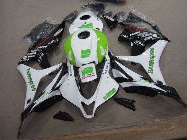 04-05 White Green Hannspree Honda CBR1000RR Motorcycle Fairings
