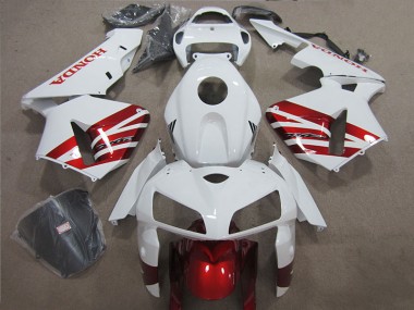 04-05 White Red Black Honda CBR1000RR Motorcycle Fairing