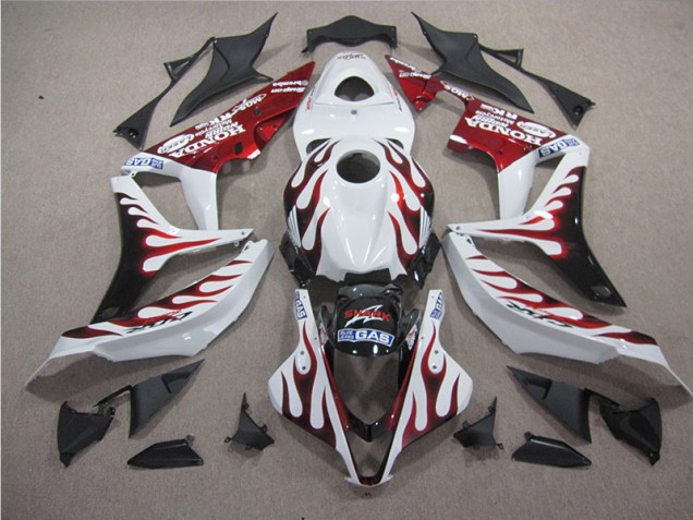 04-05 White Red Flame SHARK Honda CBR1000RR Motorcycle Fairings 04-05 White Red Flame SHARK Honda CBR1000RR Motorcycle Fairings