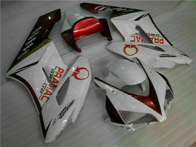 04-05 White Red Honda CBR1000RR Motorcycle Fairing Kits