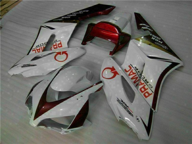 04-05 White Red Honda CBR1000RR Motorcycle Fairing Kits