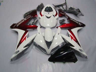 04-05 White Red Honda CBR1000RR Motorcycle Fairing