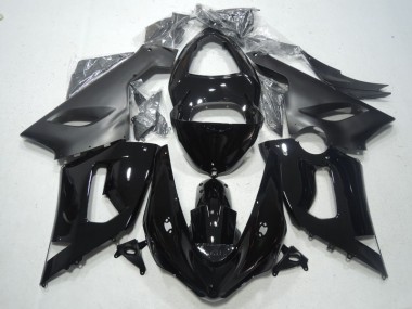 05-06 Black Kawasaki ZX6R Motorcycle Fairing Kits & Plastic