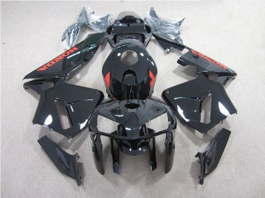 05-06 Black with Red Honda CBR600RR Motorcycle Fairings