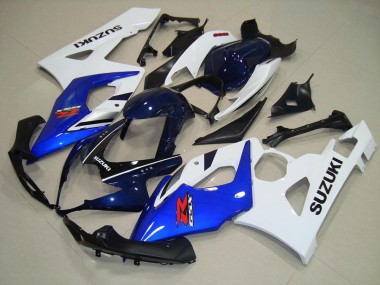 05-06 Blue White Black Suzuki GSXR 1000 Motorcycle Fairings