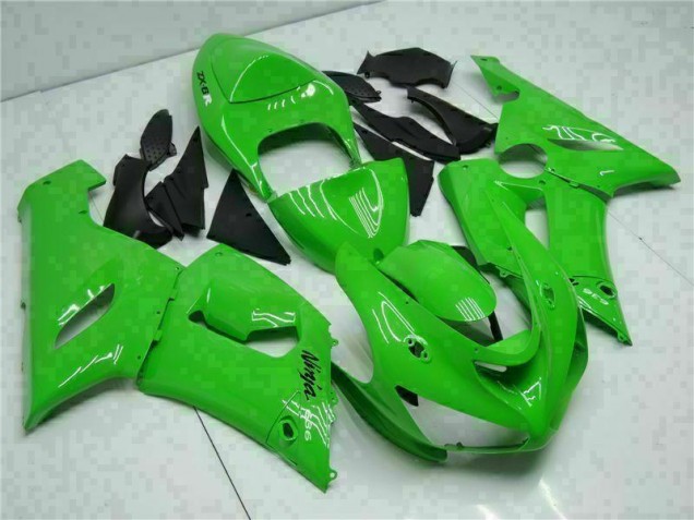 05-06 Green Kawasaki ZX6R Full Motorcycle Fairing Kits 05-06 Green Kawasaki ZX6R Full Motorcycle Fairing Kits