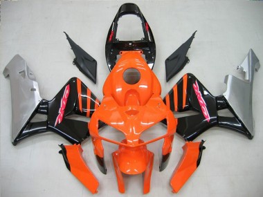 05-06 Orange Black Honda CBR600RR Motorcycle Fairing & Bodywork