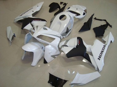 05-06 Pearl White Matte Black Honda CBR600RR Motorcycle Fairings