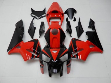 05-06 Red Black Honda CBR600RR Motorcycle Fairing